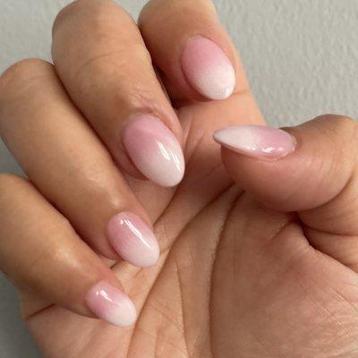 Pink and White Ombre Dip