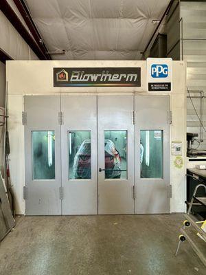 State of the art paint booth