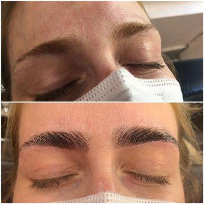 Eyebrow Lamination and Tint