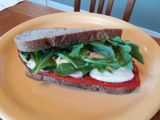 Red Roasted Pepper Sandwich