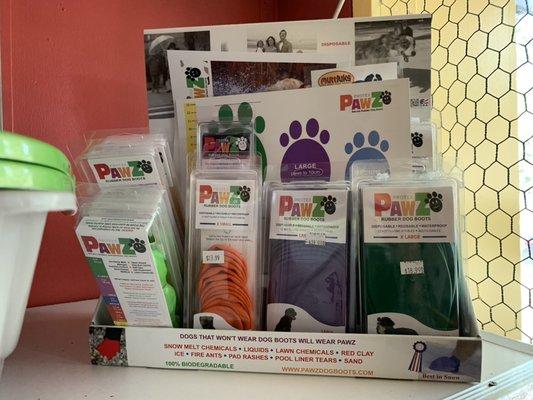 PawZ rubber dog boots! Save your home from mud as we roll into fall and winter!