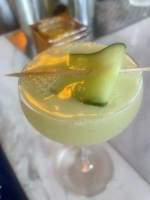 Cucumber/ginger martini