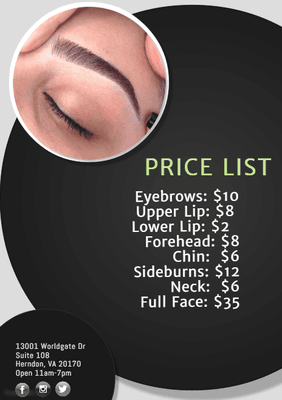 Price List