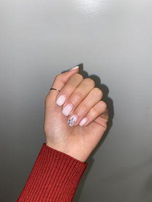 Square nails with star design