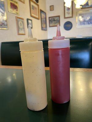 Monical's famous red dressing and ranch