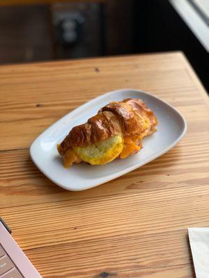 croissant breakfast sandwich