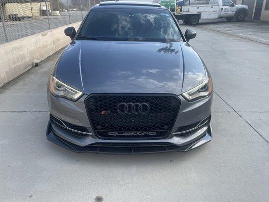 2016 Audi S3 carbon fiber front splitter.