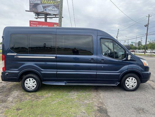 Seven passenger Luxury Ford transit van