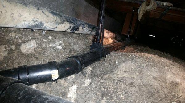 Kitchen drain repaired with new drain pipe to kitchen.  No more plugged drains!