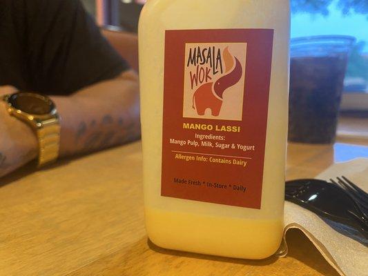 Mango Lassi. It's pretty tasty