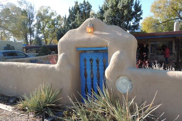 Front Gate at B & B.  Isn't it a nice Blue?