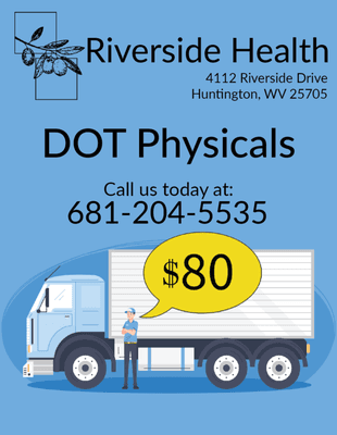 Riverside Health Abigail Richardson FNP Huntington, WV DOT Physicals