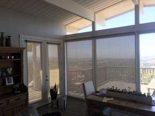 3% sunscreen roller shades keep your view and provide sun protection