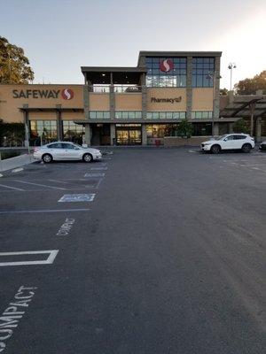 Parking lot. Never saw it so empty! 7am