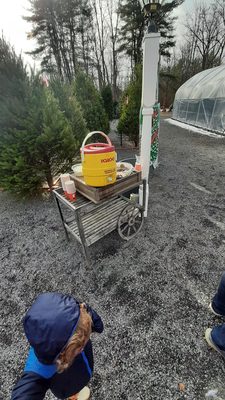 Cookies and hot chocolate station