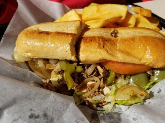 Steak & Cheese w/ fries