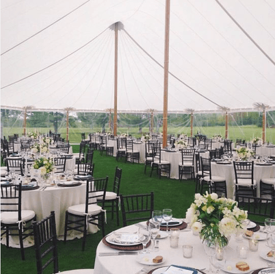 Sailcloth wedding tent