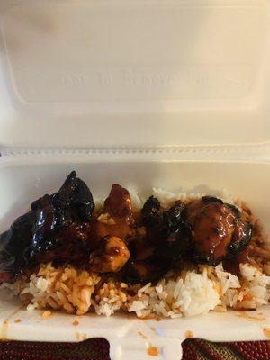 Filipino Soul BBQ chicken was sweet and spicy! The sauce was amazing!