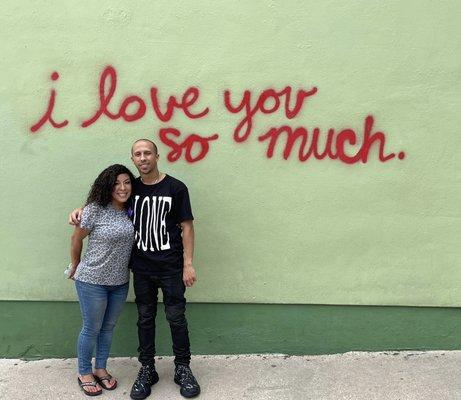 1300 S Congress Avenue. On the side of Jo's coffee on South Congress Avenue in Austin, Texas.