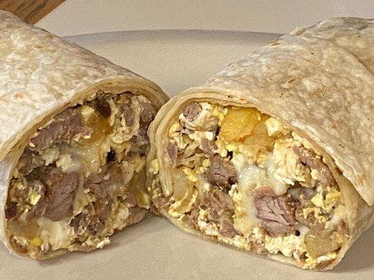 CARNE ASADA breakfast burrito