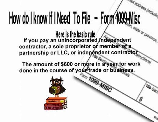 How do I know if I need to file form 1099-Misc?