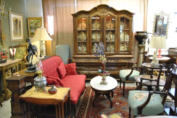 One of the many rooms at Lefflers Antiques