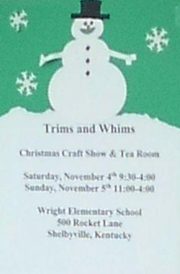 Trims & Whims Craft Show