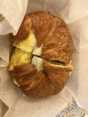 Sausage Egg & Cheese on a Croissant