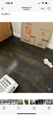 Damaged floors