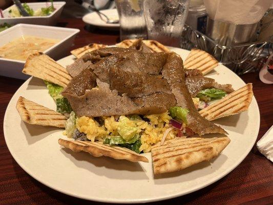 Lamb "bowl" was ginormous