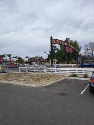 They have a horse coral should you decide to shop horseback, so I guess you could say they have plenty of parking options.