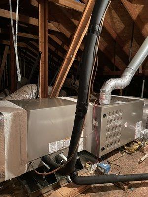 New complete gas furnace and AC install.