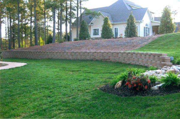 Retaining Wall Builder Charlotte NC Matthews Weddington Waxhaw NC Lake Wylie Clover Fort Mill Tega Cay Rock Hill SC