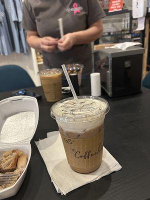 Their delicious #CoffeeJunkie drink