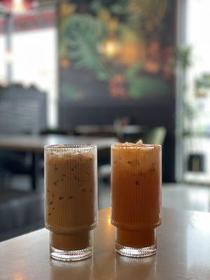 Iced Coffee and Thai Tea