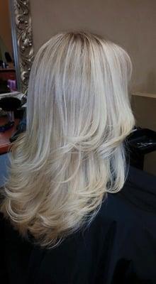 This is an Aveda Full Spectrum blonde and this is my hair!