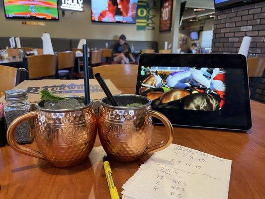 Mint juleps on derby day.