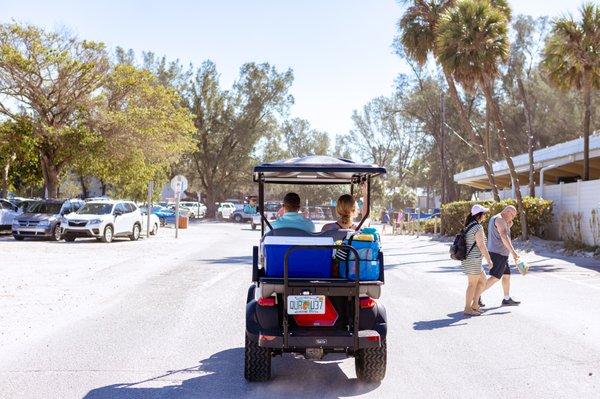 Beach Days are a Breeze with ZoomAround! Reserve Your Cart Today!