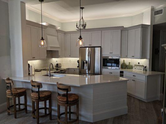 Remodeled Kitchen in the Regatta at Vanderbilt Beach, Florida