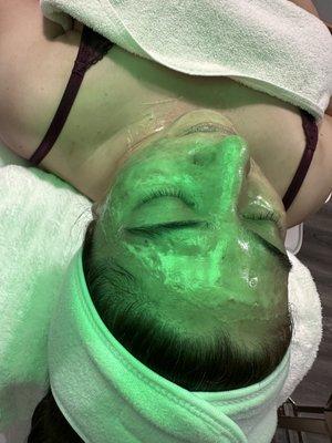 Timeless peel with green led therapy to banish dark spots