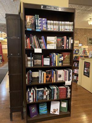 Poetry section at Market Block Books