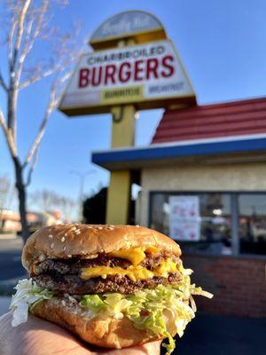 Double cheeseburger