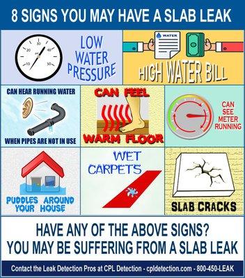 8 Signs You May have A Slab Leak