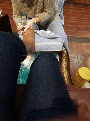 My daughter is treating me to a pedicure