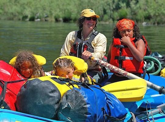 Family Rafting on the Klamath River.