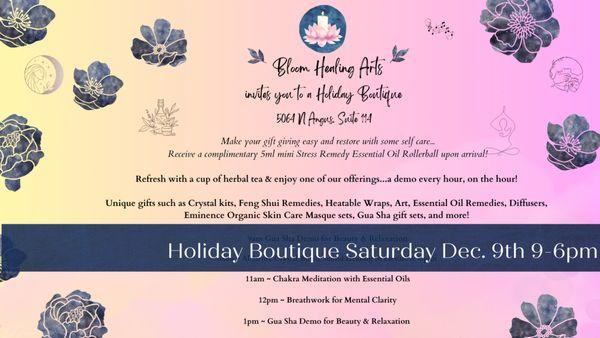 Holiday Boutique with FREE Offerings!