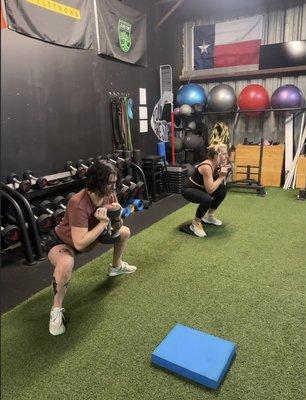 Partner Training Goblet Squats