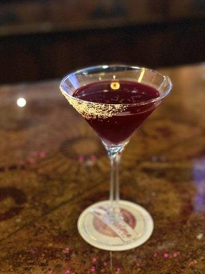 The Artemus... in house cocktail with a wonderful beet shrub! Yummmm! Must get this drink