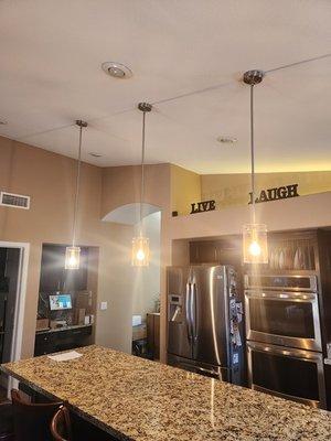 Kitchen Pendant Light Installation