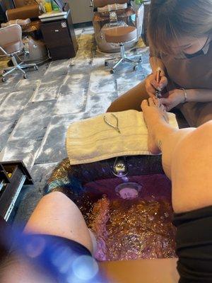 Pedicure Spa Deluxe with hot stones